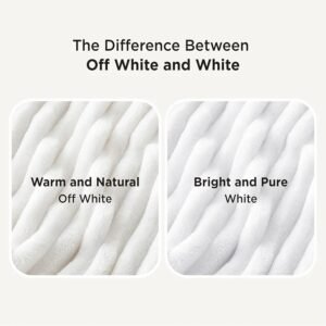 Soft white throw blanket from Bedsure!