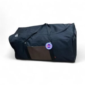 Omaya Plain Black Thin Foldable Luggage Bag Wearable Duffle Bag Hand Bag Hand luggage Storage Bags