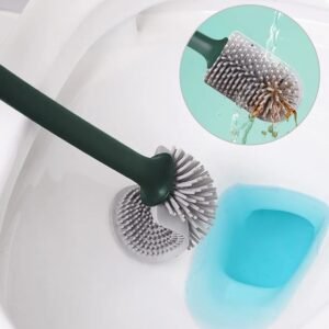 Toilet Brush and Container Toilet Brush with Quick Drying Holder Toilet Brush with Flexible Bristles and Holder Wall Mounted Toilet Brushes for Bathroom and Toilet