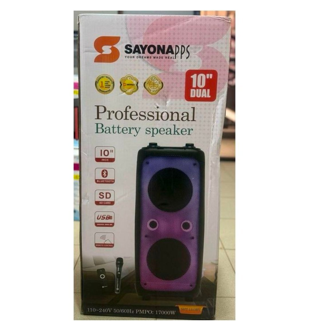 Sayona 12" Dual Rechargeable Professional Battery Speaker (1 YR WRNTY) - Image 3