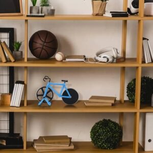 Motorcycle-themed pizza cutter, featuring a stainless steel dual-wheel design, a novel motorcycle-shaped pizza slicing tool.