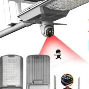 Solar Powered Floodlight 600W Street Light With 4G Camera Solar Monitoring Street Light 4G Panoramic Outdoor Home Camera