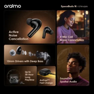 Oraimo SpaceBuds N ANC True Wireless Earbuds