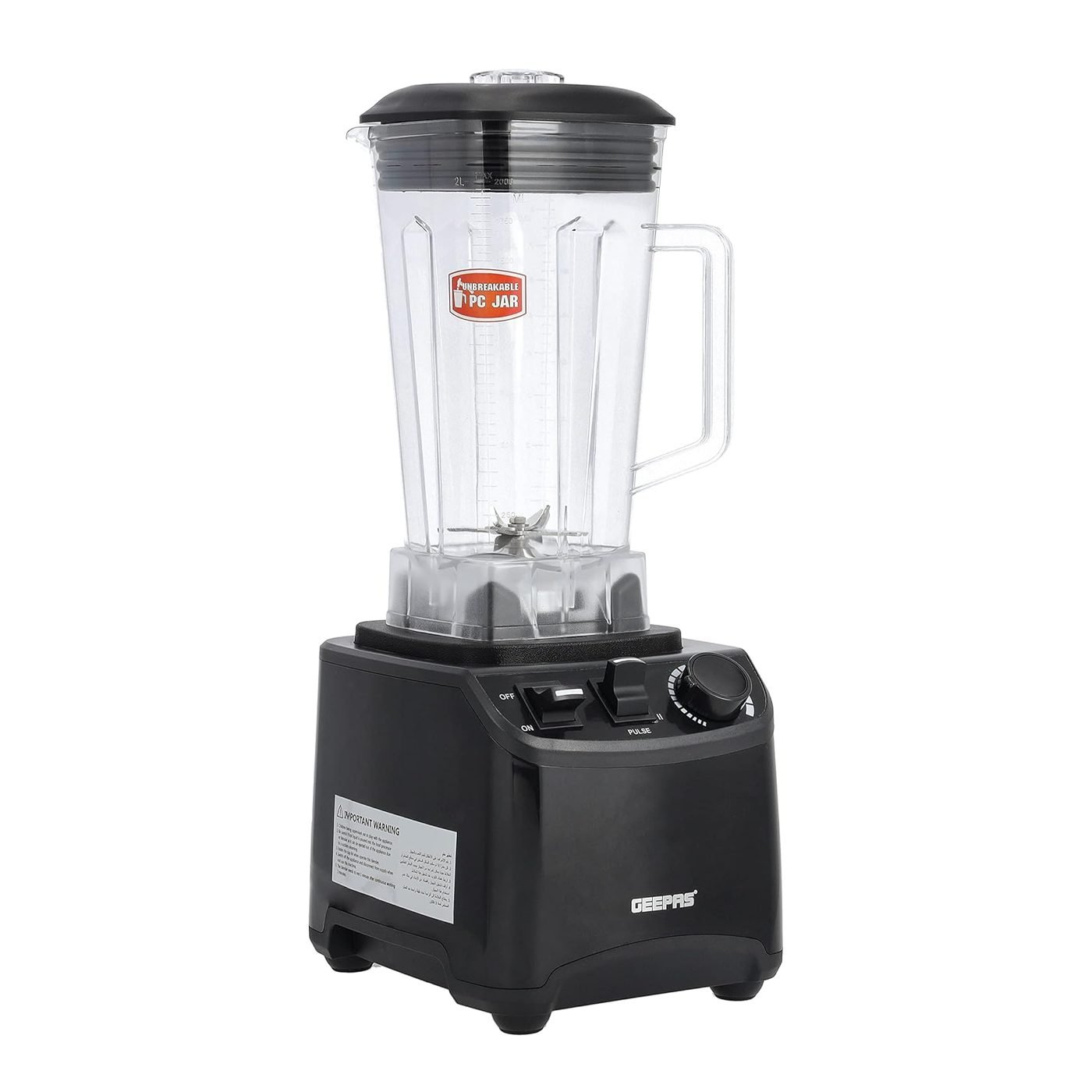 Geepas 2L Commercial Blender 1800W | GSB44078