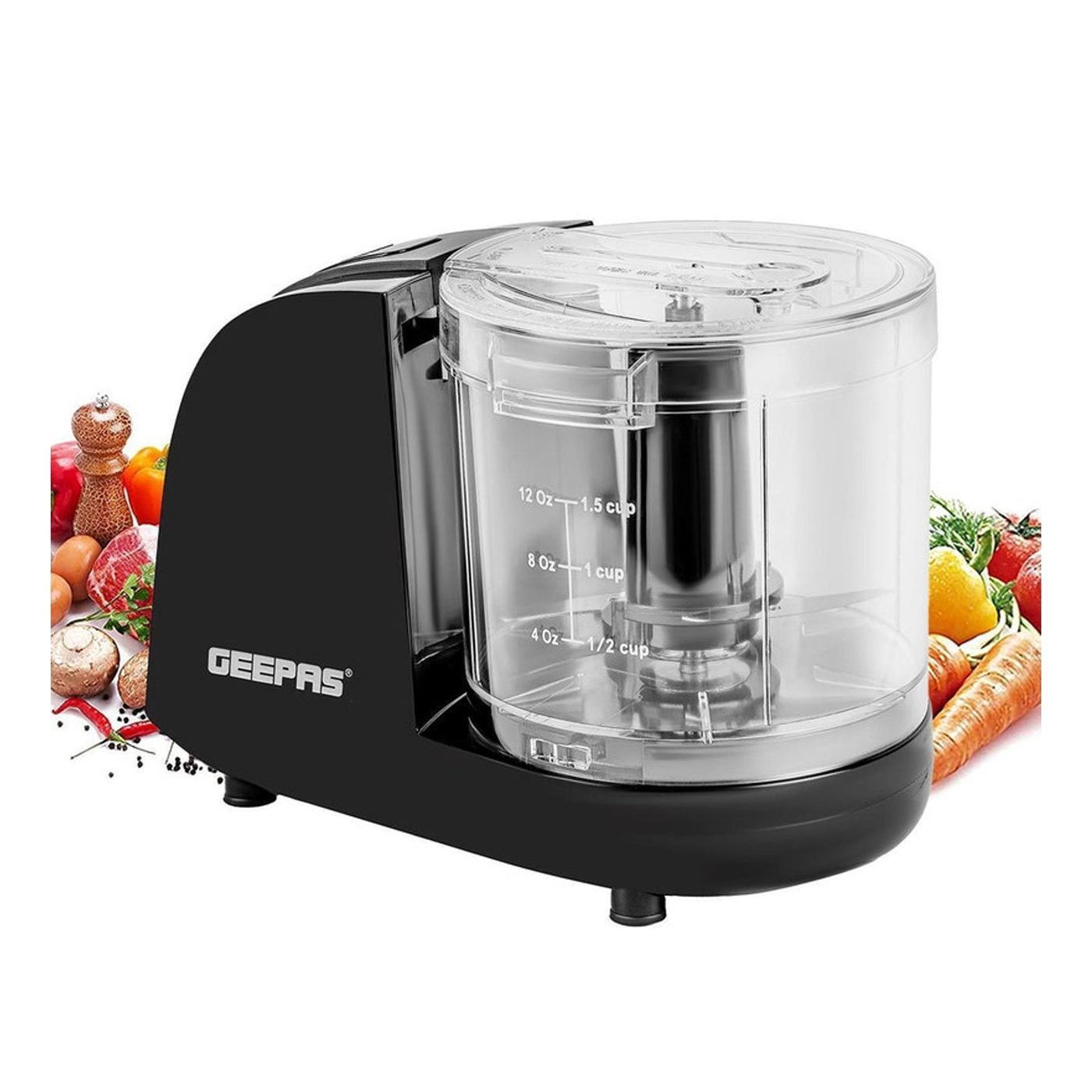 GEEPAS Multipurpose Chopper With Stainless Steel Blade And Bowl 100 W GMC42028