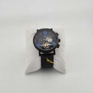 Mens wrist timepiece- automatic with leather