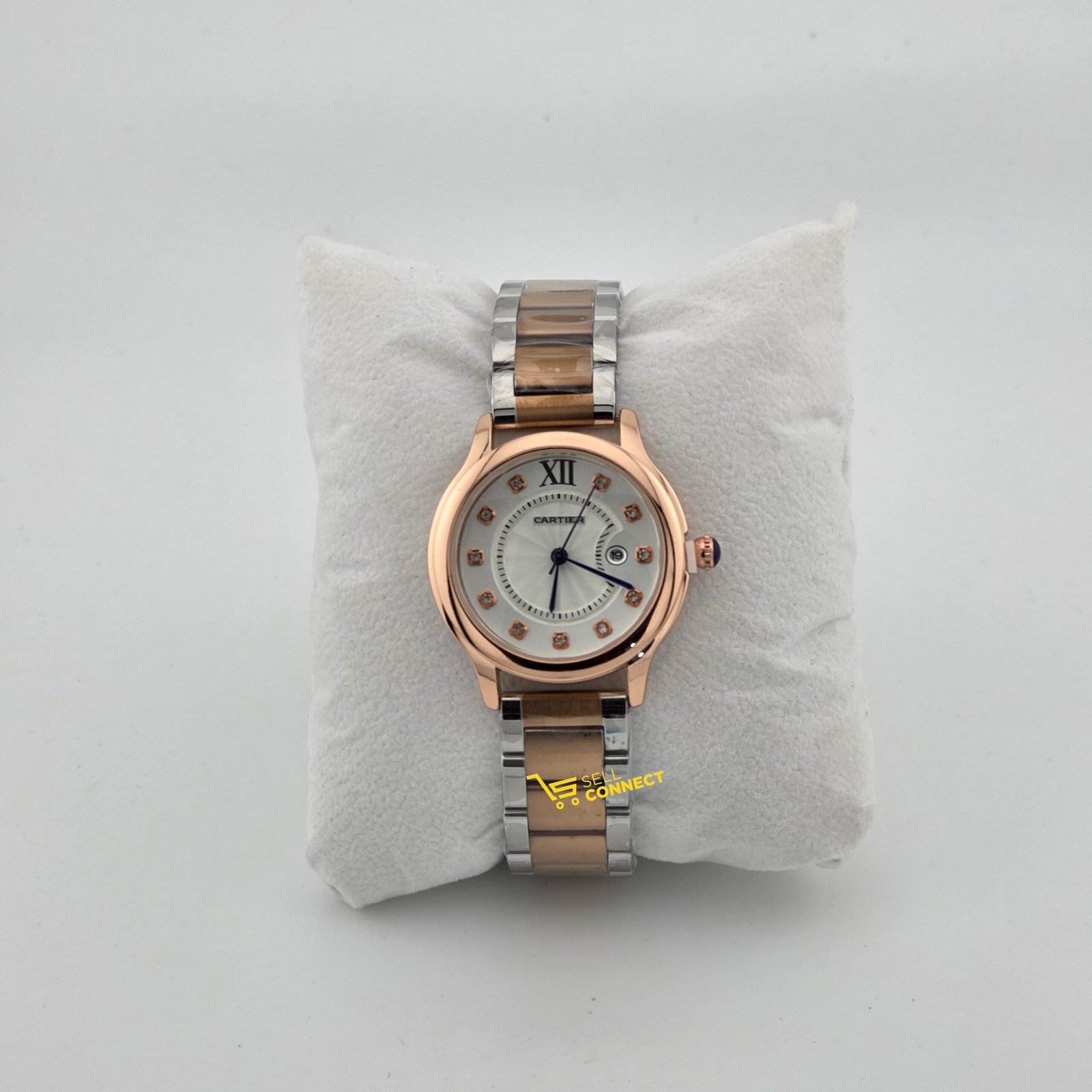 Ladies cartier watch , stainless steel