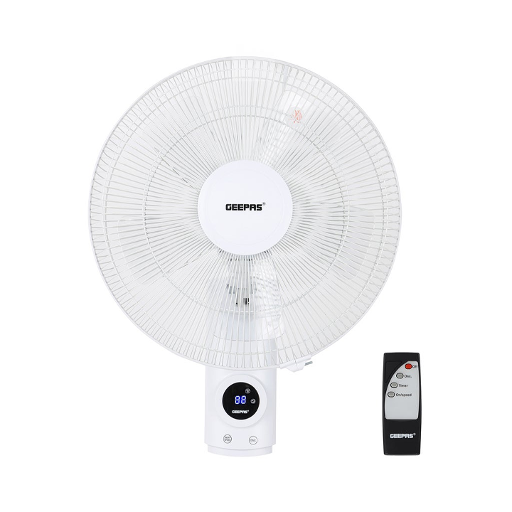 Geepas16 Inch Wall Fan With Remote Control | GF9479N