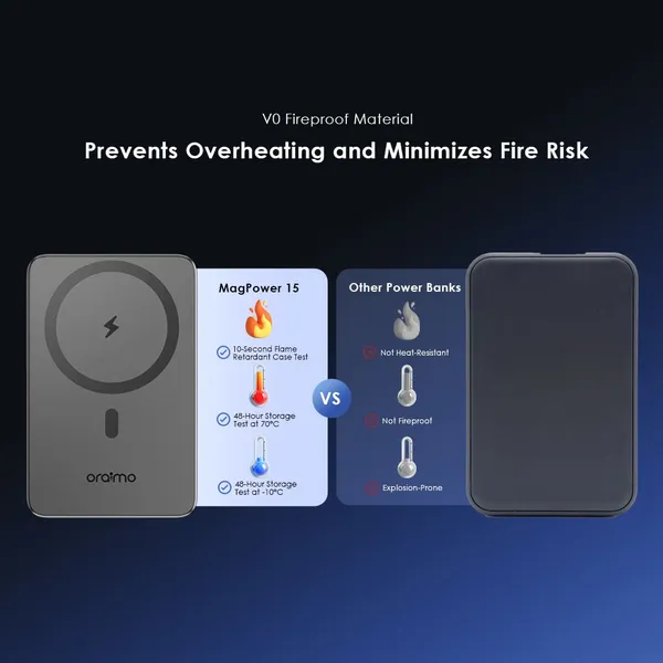 oraimo MagPower 15 10000mAh Wireless and Wired Power Bank - Image 5