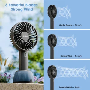 oraimo SmartHandheldfan 2 Handheld Fan with Light Base