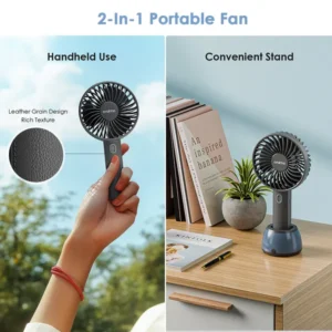oraimo SmartHandheldfan 2 Handheld Fan with Light Base