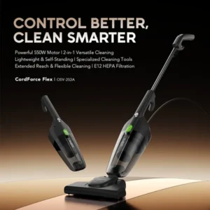 oraimo CordForce Flex Corded 2-in-1 Stick Vacuum