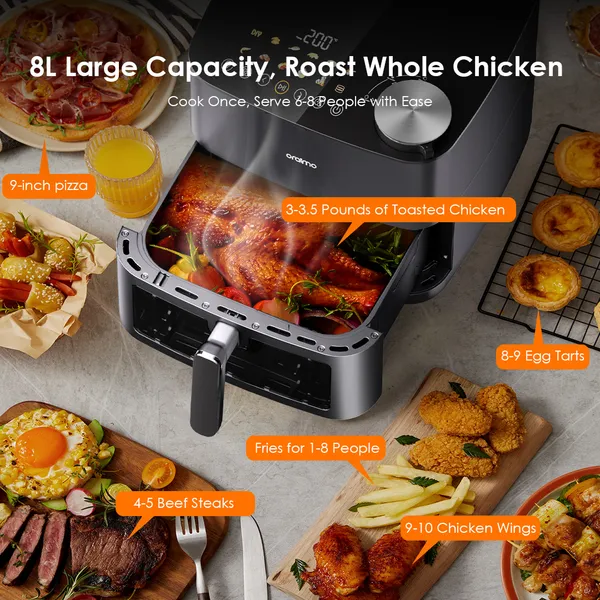 oraimo NutriFry Max 8L 2000W Air Fryer - Image 2
