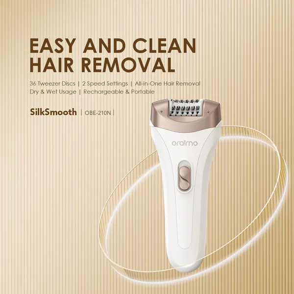oraimo SilkSmooth Women Hair Removal Epilator - Image 4