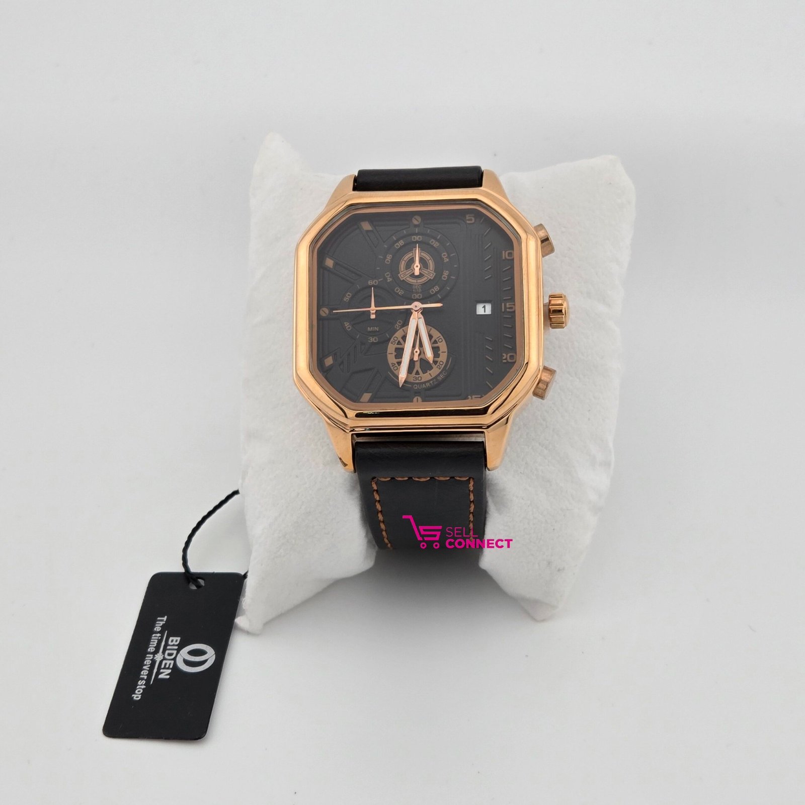 Men's genuine leather watch