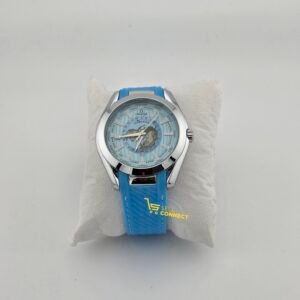 Men's rubber strap analog watch