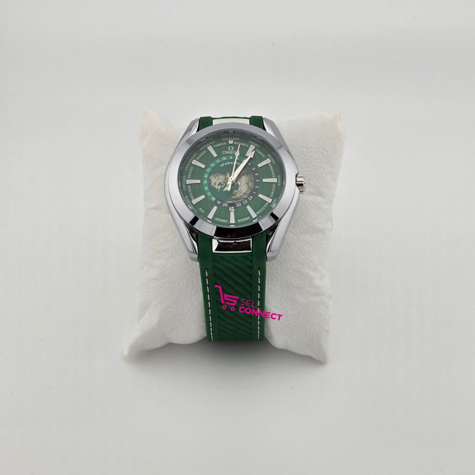 Men's genuine Omega leather Watch. - Image 3