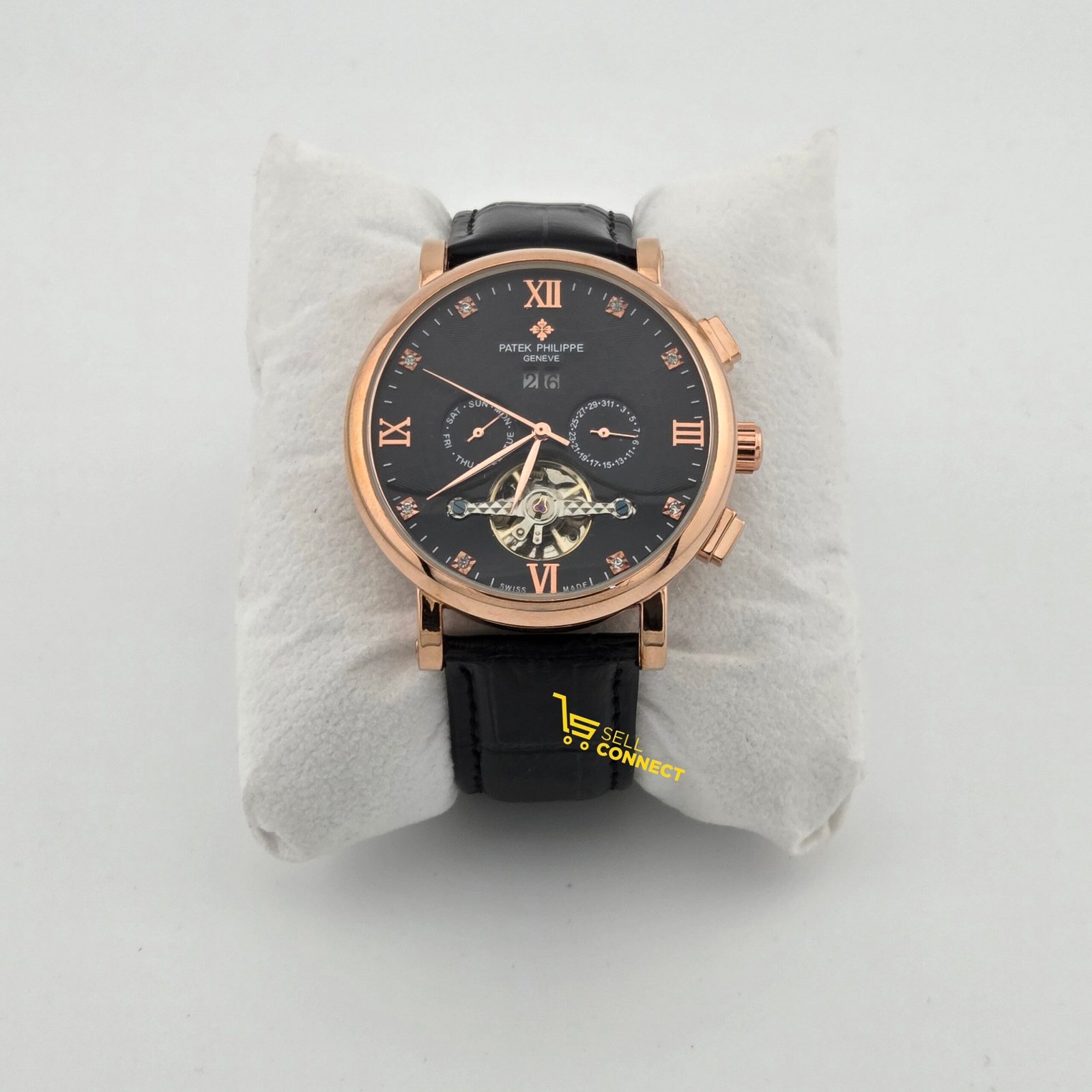 leather men’s watch mechanical