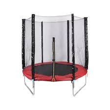 8FT Outdoor Trampoline with Safety Enclosure