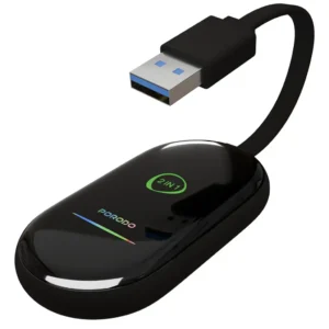 Porodo Play-X 5.0 Wireless Apple Car Play Adapter USB-A/C