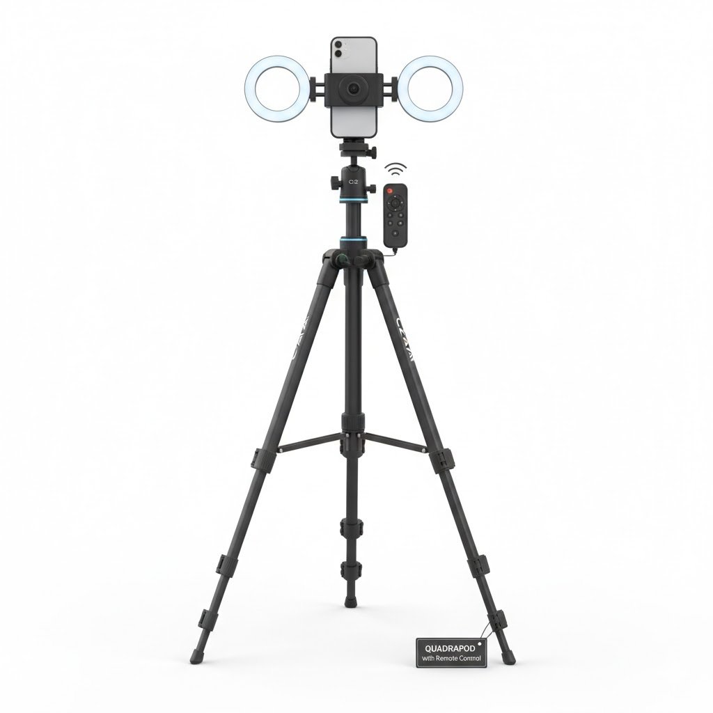 C12 AI Face Tracking Tripod 1.8M Selfie Tripod