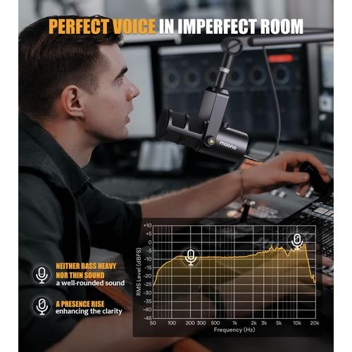 Maono PD400X USB/XLR Podcast Dynamic Microphone - Image 3