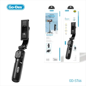 Go Des Bluetooth Selfie Stick Tripod Foldable 2in1 Stand