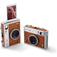 Instax Mini Evo Hybrid Instant Camera – Brown (USB-C)