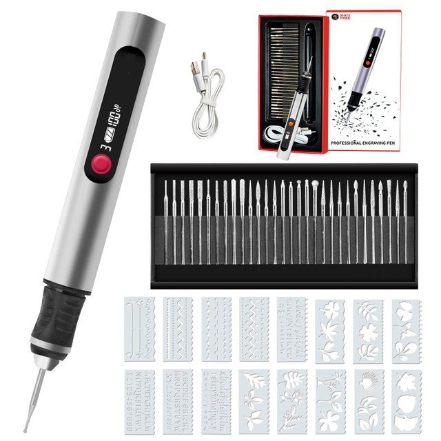 Digital Electric engraving pen with 30 free bits - Image 2