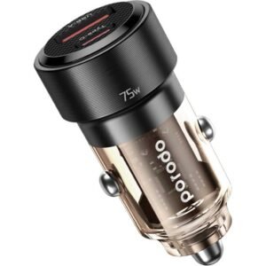 Porodo Dual Port USB Car Fast Charger