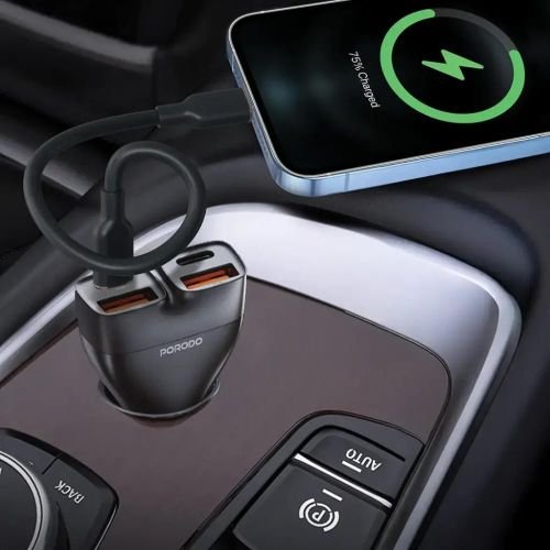 Porodo Dual Power 102W Car Charger - Image 2
