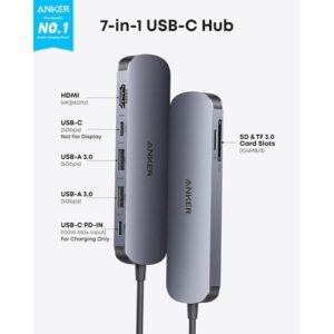 Anker 7in1 USB C Hub, Anker 341 USB-C Hub (7-in-1)