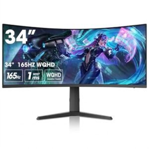 Porodo 34inch Gaming Ultra Wide Curved Monitor