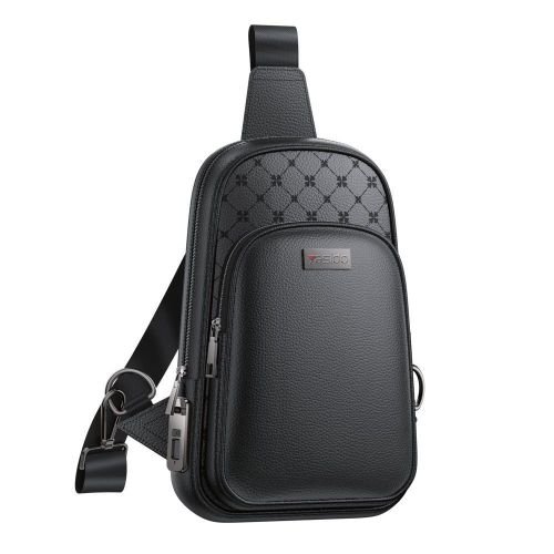 Yesido Fingerprint Reader Metal Lock Security Leather Shoulder Bag
