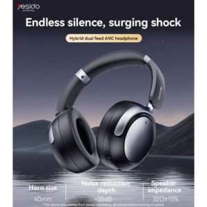 Yesido EP07 BT5.3 UItra-light Structure Strong Battery Life Hybrid Dual Feed ANC Headphone