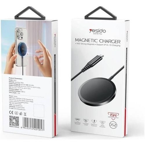 Yesido DS21 15W Detachable Magnetic Wireless Charger - Image 2