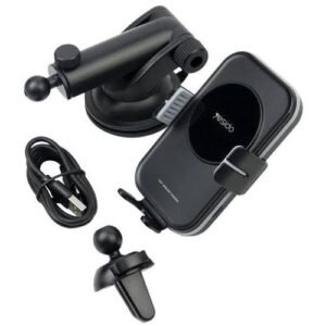 Yesido C188 15W Fast Wireless Charging Dashboard Phone Holder Black