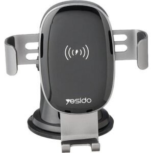 Yesido C123 Car Mobile Wireless Charger Magnetic Holder - Black